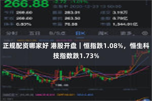 正规配资哪家好 港股开盘｜恒指跌1.08%，恒生科技指数跌1.73%